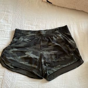 Athlete camouflage running shorts